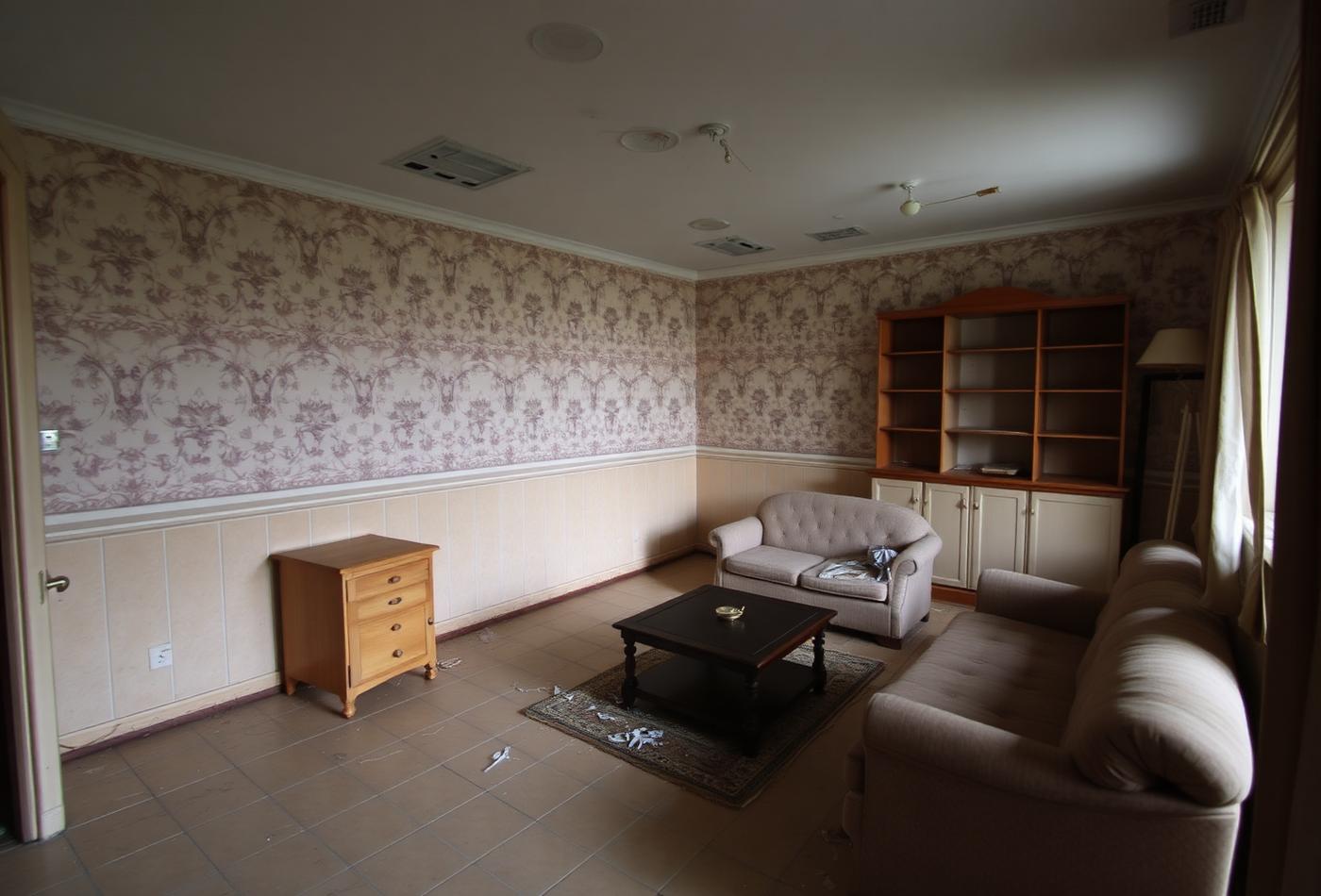 Salón antes de la reforma integral